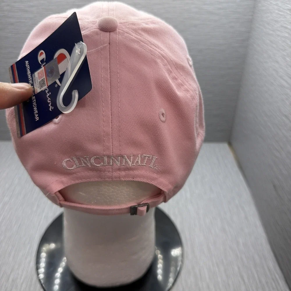 Champion Cincinnati Bearcats Hat Pink Adjustable Baseball Cap NCAA NWT OSFM